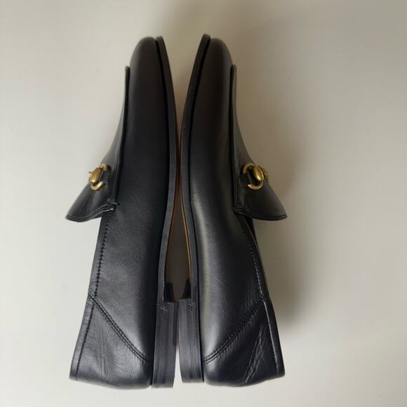 Gucci Brixton Leather Horsebit Loafers Black EU 37 - Picture 6 of 12